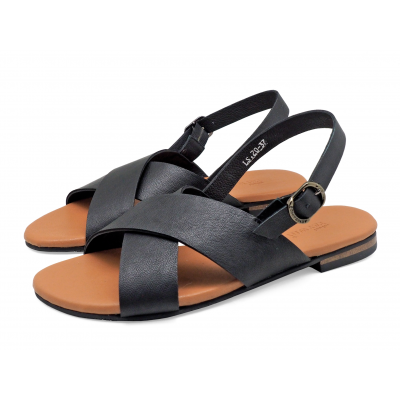 Women Sandals LS-20 Black Sheep Leather